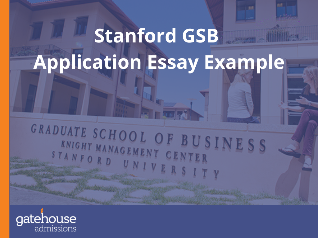 stanford mba admissions essay